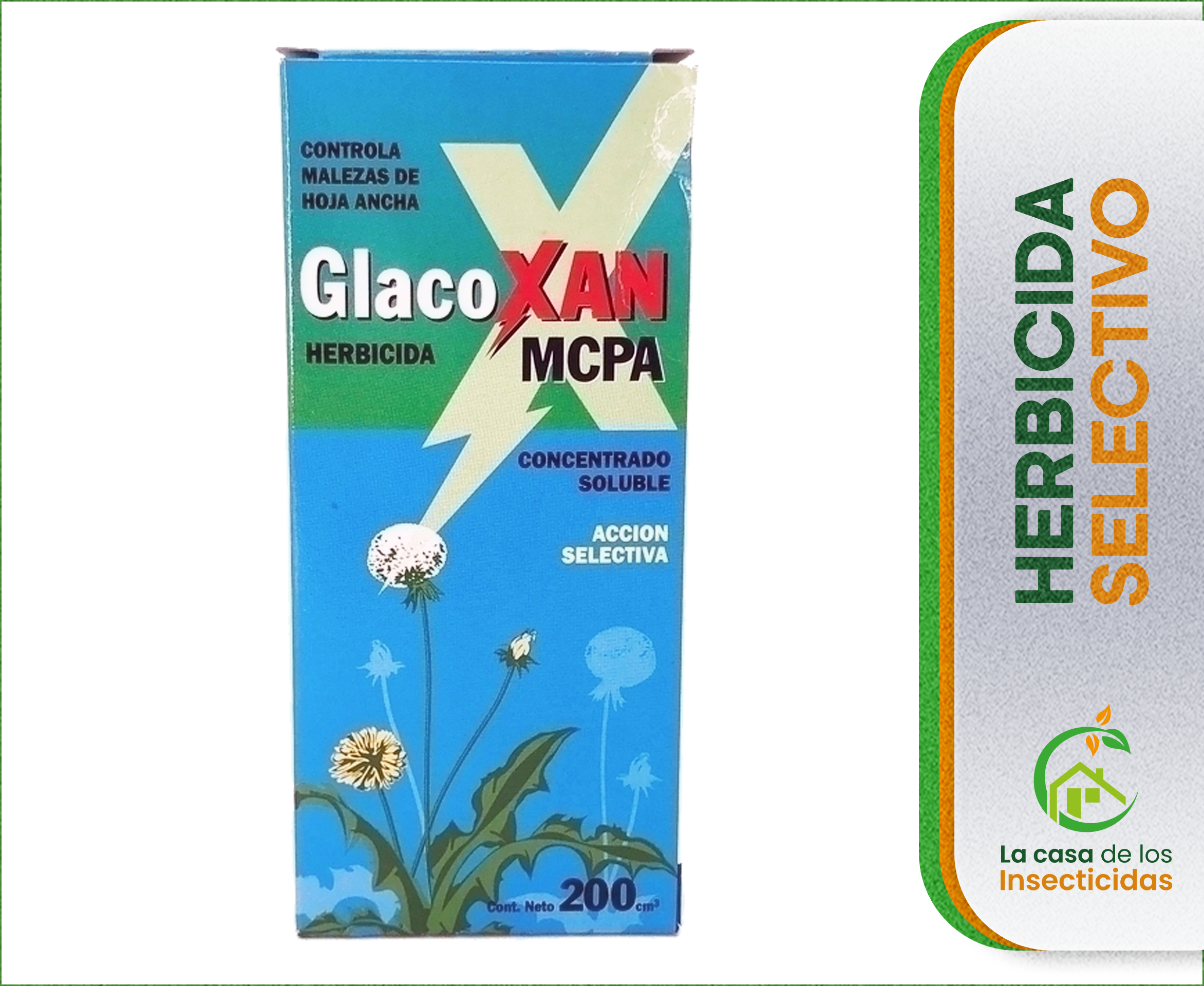 Glacoxan MCPA Herbicida Selectivo Control de Malezas 200cc